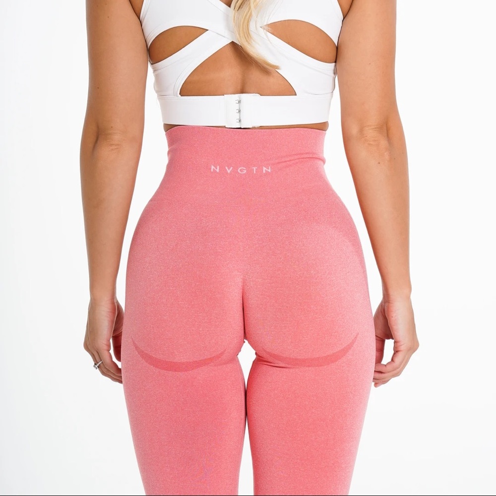 NVGTN NWOT Coral Booty Contour Leggings Size